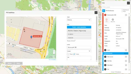 FlexCom szoftver – Fontos helyek és területek
